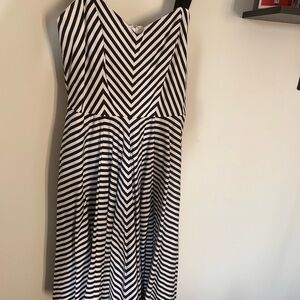 Black and White Striped Dress